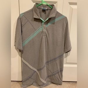 Ping Golf SensorCool Performance Polo button up Shirt Gray